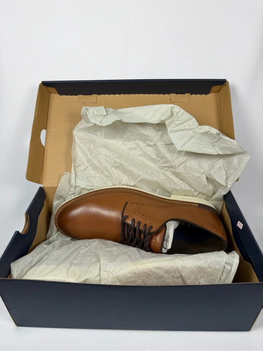 Cole Haan Go-To Plain Toe Oxford Brown Leather Men’s Size 8M